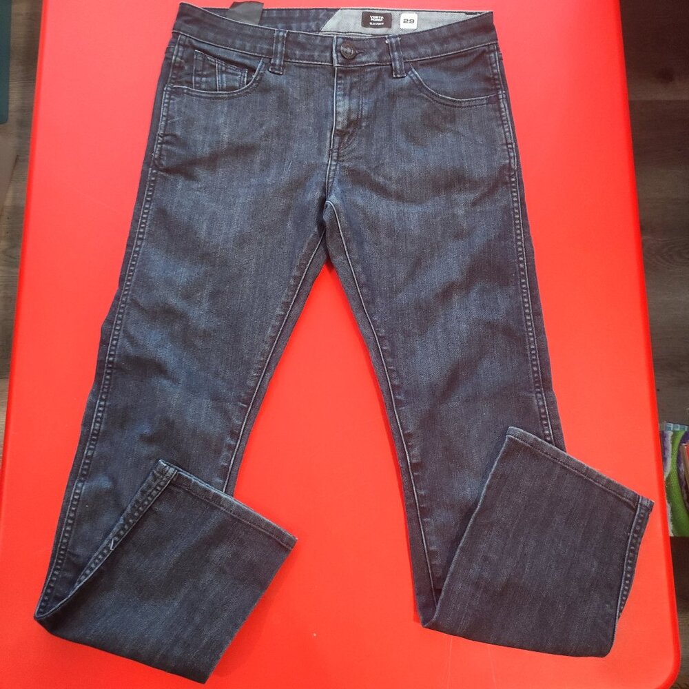 Volcom Vorta jeans slim form indigo blue men's size W29 L28